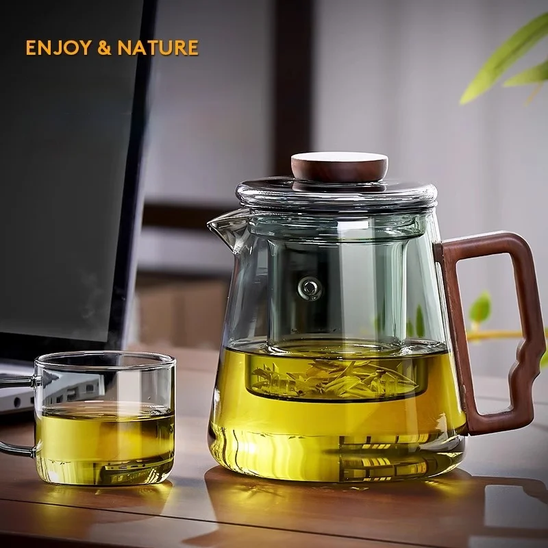 GIANXI Teapot Family Teapot Lid anti-scalding Walnut Lid Buckle Flower Filter Pu 'er Chinese Kung Fu Tea Set tea brewing pot