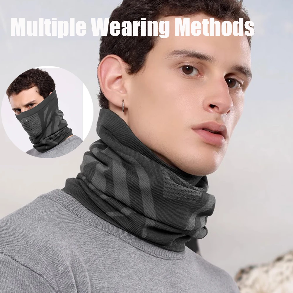 WTACTFUL Winter Neck Gaiter Neck Warmer Half Face Ski Masker Cover Shield voor Koud Weer Winddicht Buis Bandana Balaclava voor Running Skiën Jacht Snowboarden Fietsen Motorfiets Rijden Groen