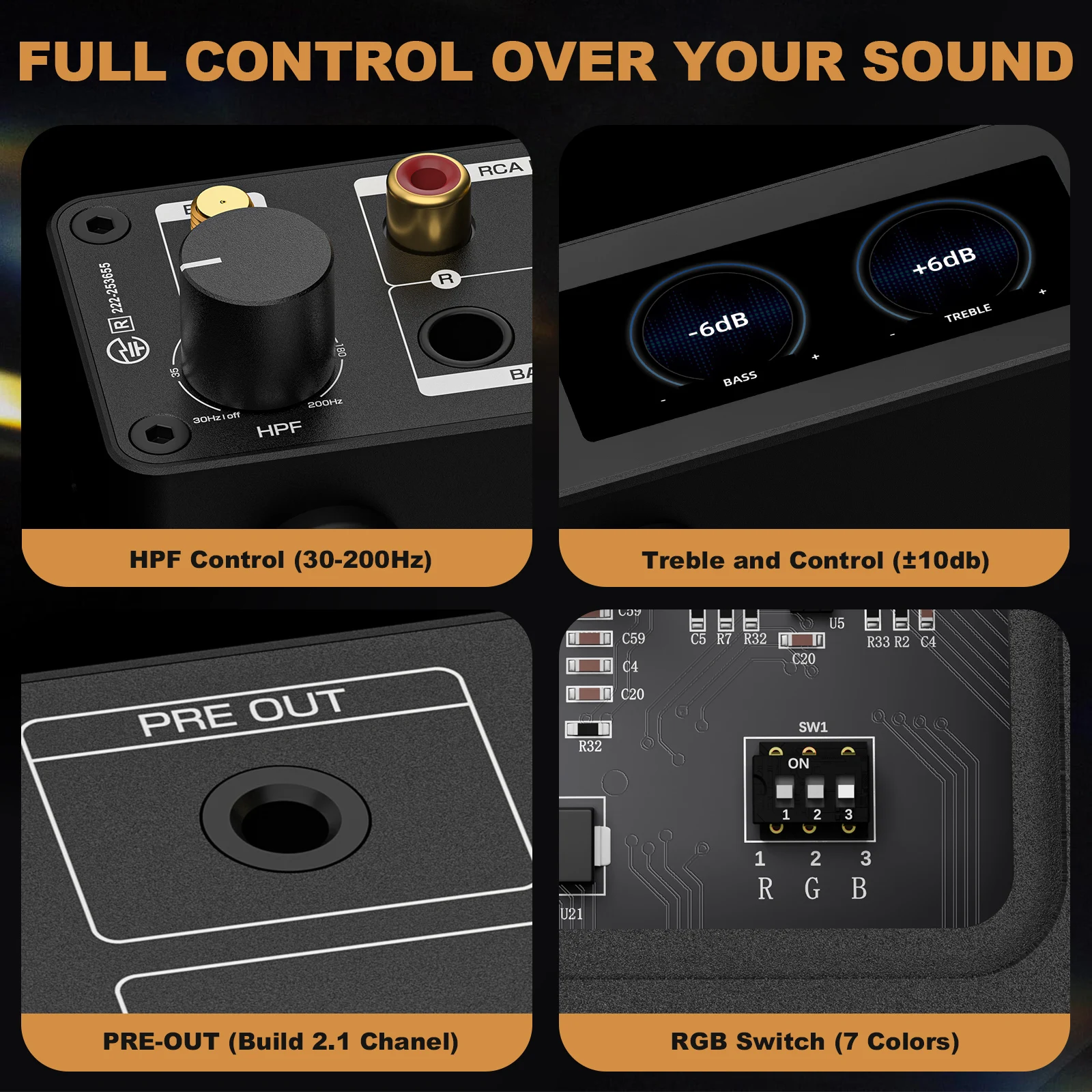 Douk Audio Ampapa D1 HiFi Усилитель 300 Вт 2.0 канала Bluetooth