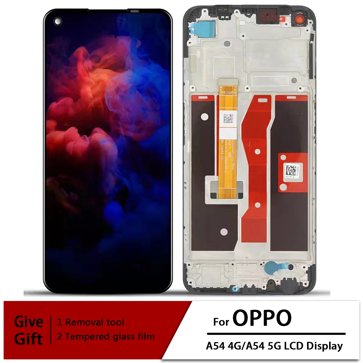Per Oppo A54 4G Cph2239 Schermo Lcd Touch Digitizer Assembly Per Oppo A54 5G Cph2195 Con Cornice Sostituisci