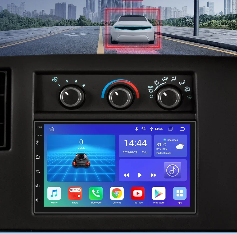 Ossuret 2Din Android Autoradio Video Audio Autoradio Universale 7 Pollici 2 Din Touch Screen Gps Autoradio Lettore Multimediale Per Auto