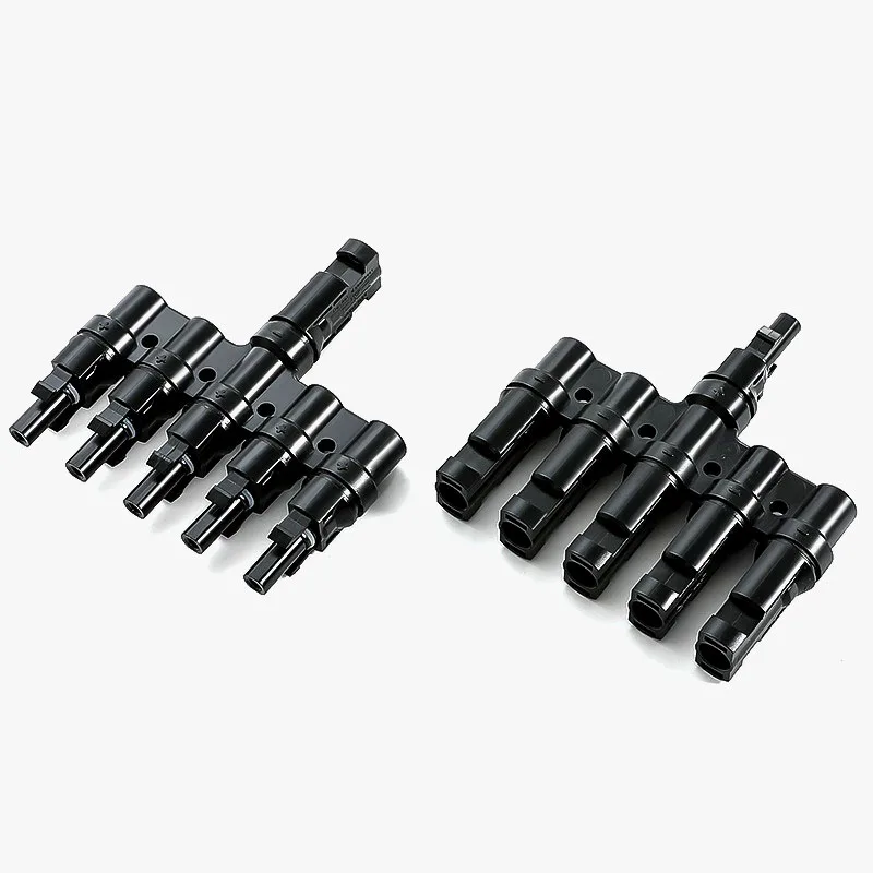T2/T3/T4/T5/T6 Male&Femal Branch PV Solar panel Cable Connectors 30A 1000V Electrical Photovoltaic Panel Wire Connector 1 Pair