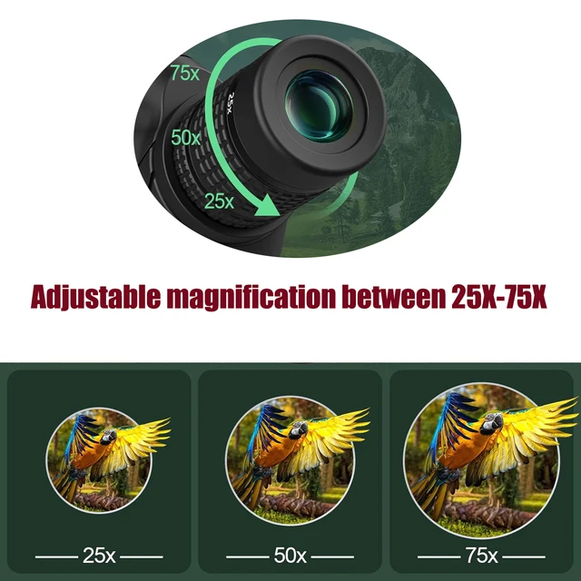BORWOLF Zoom Spotting Scop 4