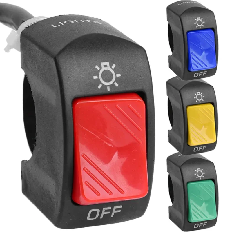 

Motorcycle Switch ON OFF Control Buttton Handlebar Mount Headlight Signal Lamp Control Modified Switches Accessories