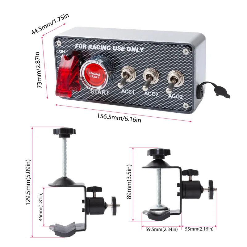 イグニッションスイッチパネル,PC, USBシミュレーター,レーシング
