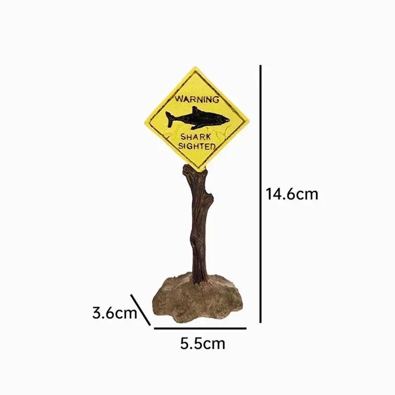 Aquarium Decoration Ornaments Artificial Shark Warning Sign Landscaping Accessories for Fish Tank Aquarium Background fish tank ornaments,mini landscape ornaments,fish tank decorations,aquarium ornaments,fish tank backdrop