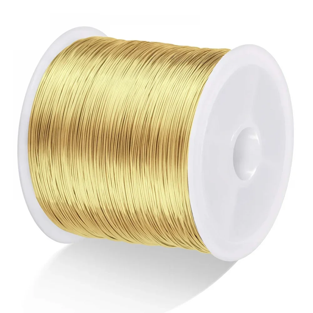 Versatile Brass Craft Wire Roll for Beading & Wrapping - 50g