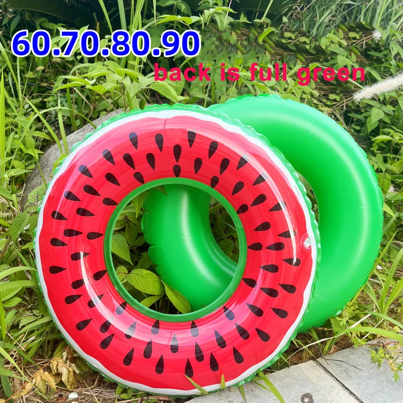 Inflatable Watermelon Pool Float Accessory Swimming Ring Summer Party Water Toys PVC Floating Ring Detail View 2