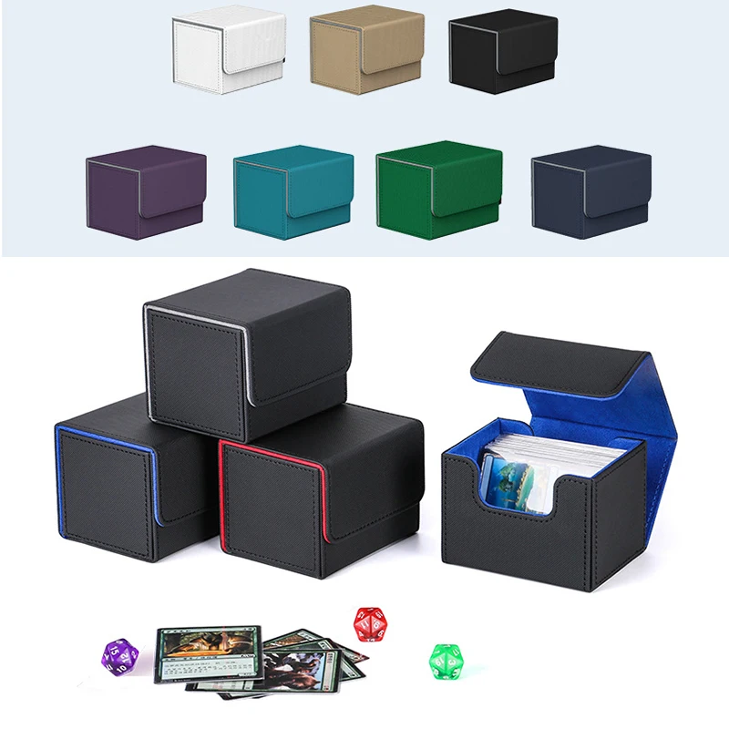 

Hot Trading Card Deck Box High Quality Kids Children Gathering Board Game Card Collectible Protectors Container Tarot Cards Box