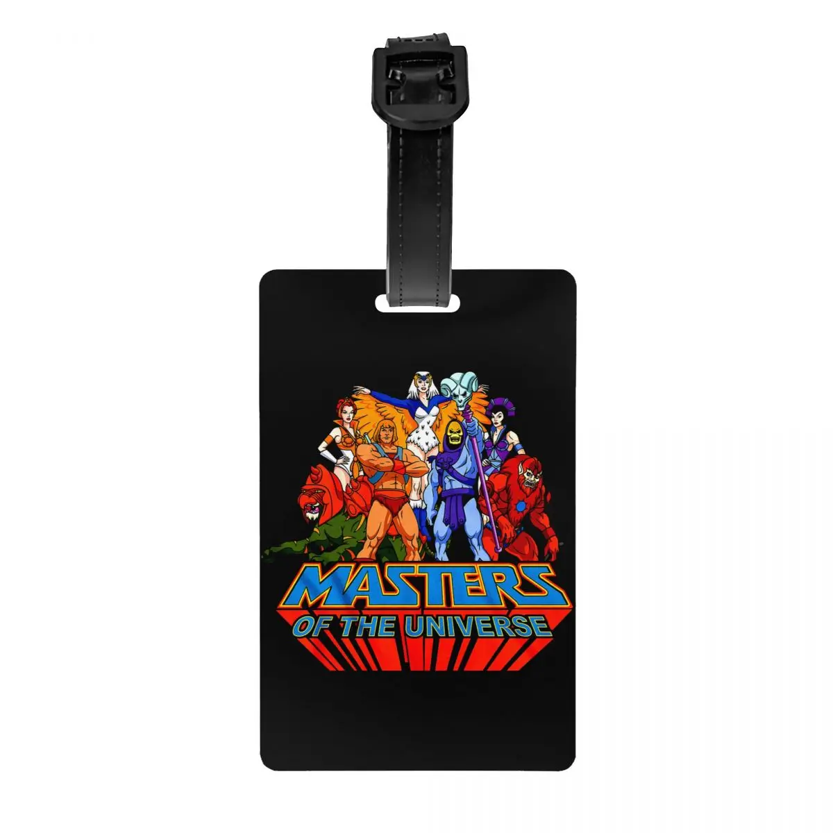 

He-Man And The Masters Of The Universe Luggage Tag Privacy Protection Cartoon Skeletor Baggage Tags Travel Bag Labels Suitcase