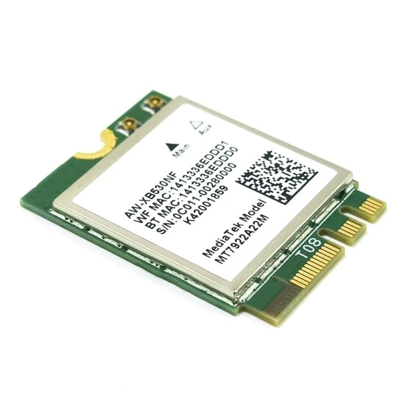 5374M WiFi 6E 어댑터 M2-NGFF BT5.2 트라이밴드 MT7922 무선 네트워크 카드