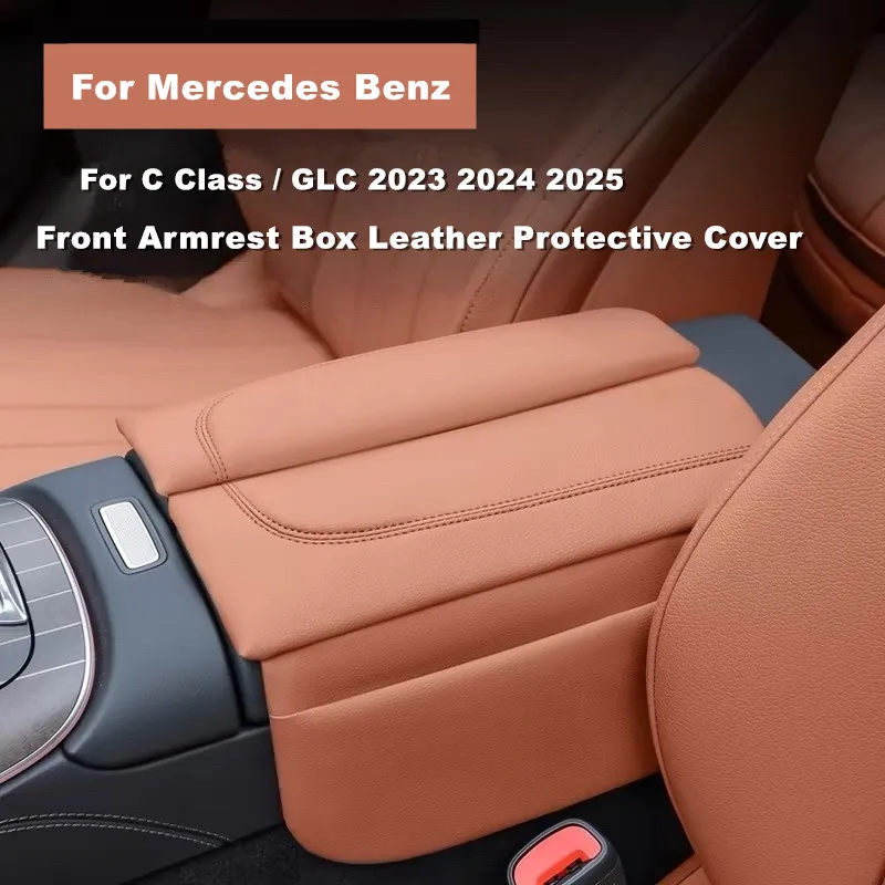 Housse Accoudoir Central Mercedes Classe C W206 / GLC / CLE | Cuir Synthétique épais Protection Confort