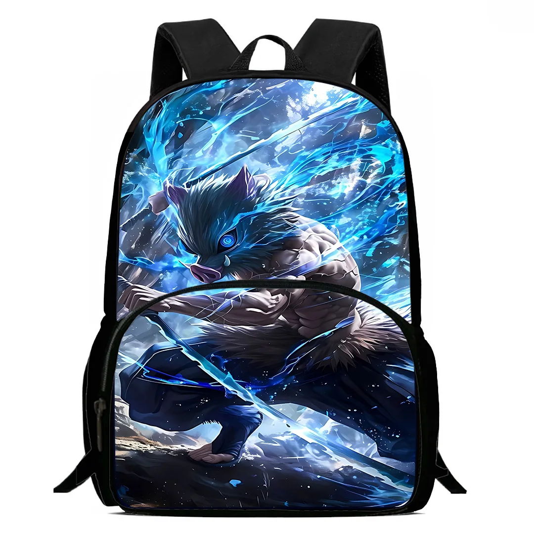 thumbnail image 1 of Mochilas para niños Demon Slayer Hashibira Inosuke, regalo de cumpleaños para estudiantes, mochilas escolares para niños, mochilas duraderas para acampar, 1 of 4