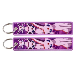 Kawaii Cartoon Embroidered Keychain - Cute Key Tag (2)