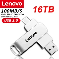 Original Lenovo 16TB USB3.0 Flash Drives U Disk High Speed Metal Pendrive WaterProof Type-C Memoria USB Stick USB Drives 8TB 4TB 1