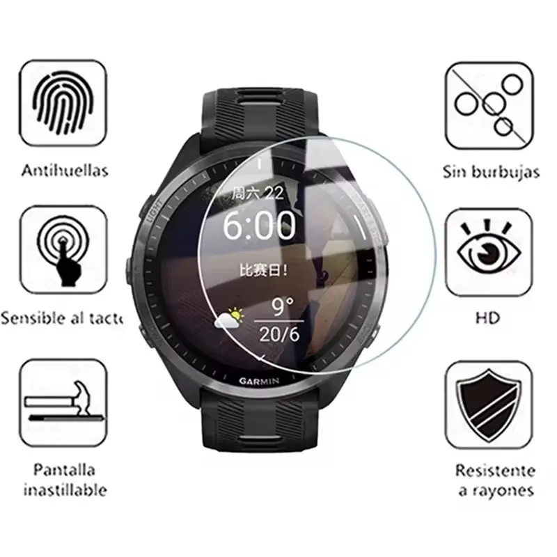 1-5Pcs Garmin Forerunner 용 시계 강화 유리 45 55 165 235 245 255 255s 735 745 935 945 955 화면 보호 필름