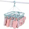 Drying Clip Swivel Hangers For Clothes With Clips Wind-Proof Swivel Hangers For Clothes Lingerie Socks 1