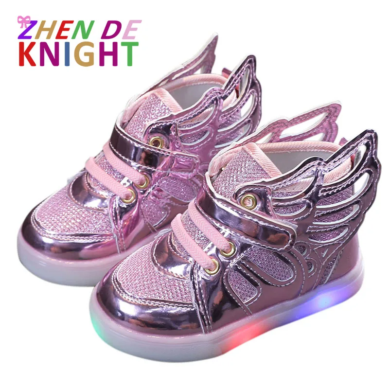 Zapatillas de deporte con luz para niños, zapatos informales para niñas pequeñas, zapatillas deportivas con luz, talla 21-30 - AliExpress y niños