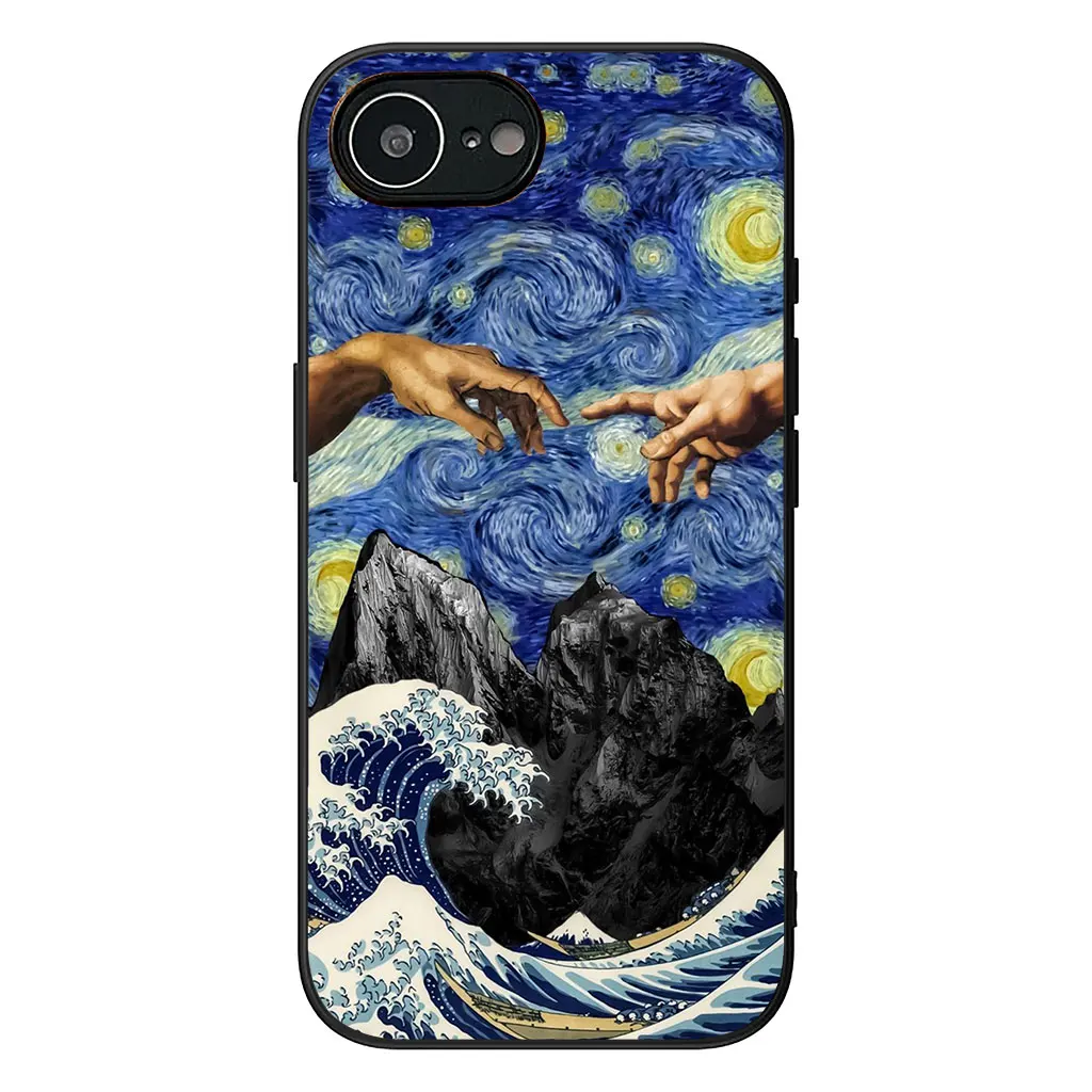 Starry Night Van Gogh Sky Art Design - Soft Phone Case Cover