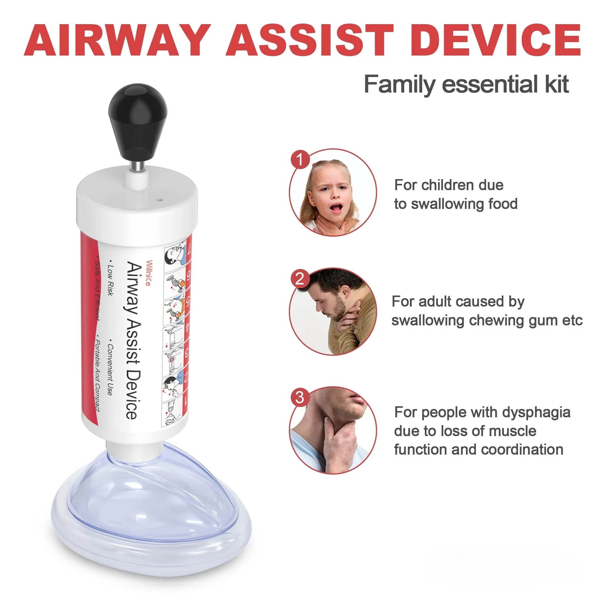 First Aid Kit Choking Rescue Kits Adults & Children 2 Size