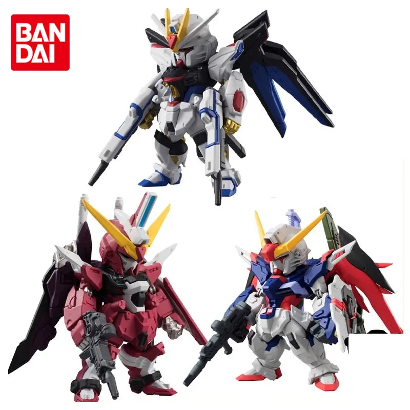 

Bandai Original Gundam FW Shokugan SEED STRIKE FREEDOM GUNDAM Anime Action Figures Toys for Boys Girls Kids Gift