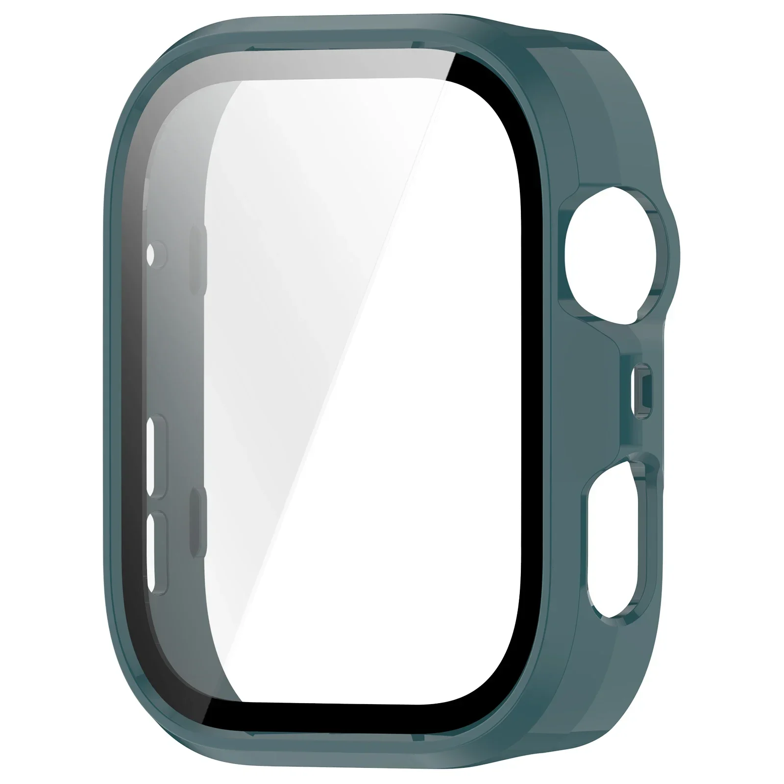 Premium Silicone PC Case with Glass Screen Protector - Durable Bumper Cover