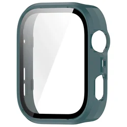 Premium Silicone PC Case with Glass Screen Protector - Durable Bumper Cover for Huawei Fit 4 Pro (Pine Green)