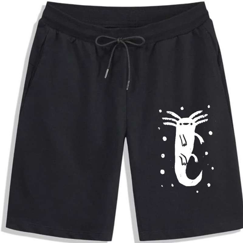

Забавные хлопковые мужские шорты с принтом аксолотл, с коротким рукавом, мужские шорты с принтом в стиле Харадзюку