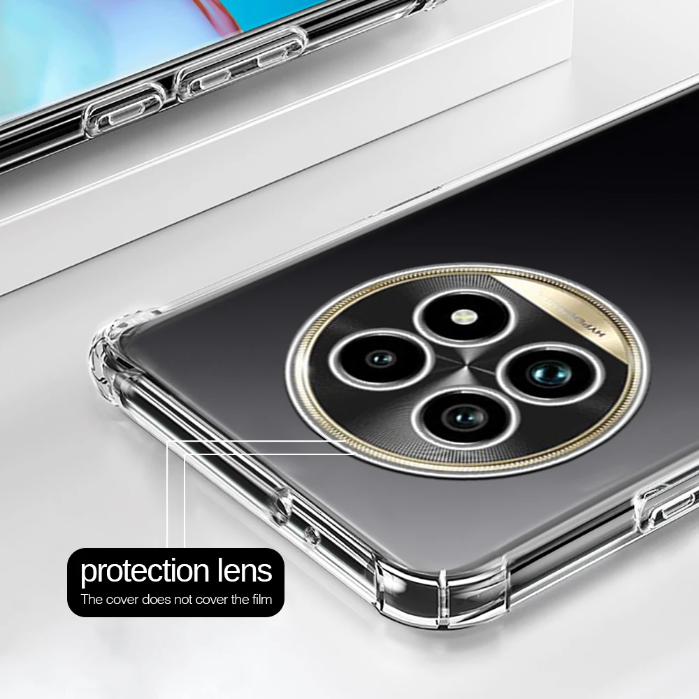 Clear Transparent Shockproof Soft Silicone Phone Case Cover - Enhanced Protection Back Shell