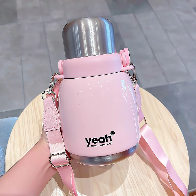 

Thermal Bottle Large capacity and simple water cup, steel cover, insulation cup, plump pier, water pouring Insulation Bottle
