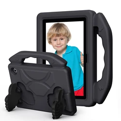 Children's Shockproof Protective Case with Handle and Stand for HD10 2021 2023 (Black)
