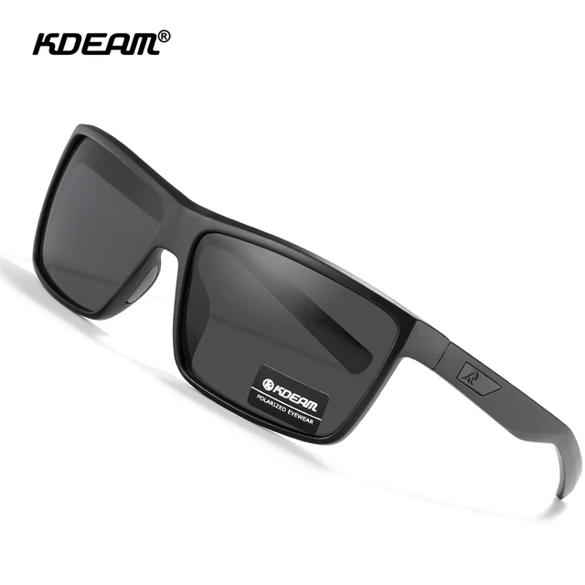 KDEAM Scratch Resistance Sunglasses Men Polarized 100% UV Protection Sun  Glasses Integral Spring Hinges And