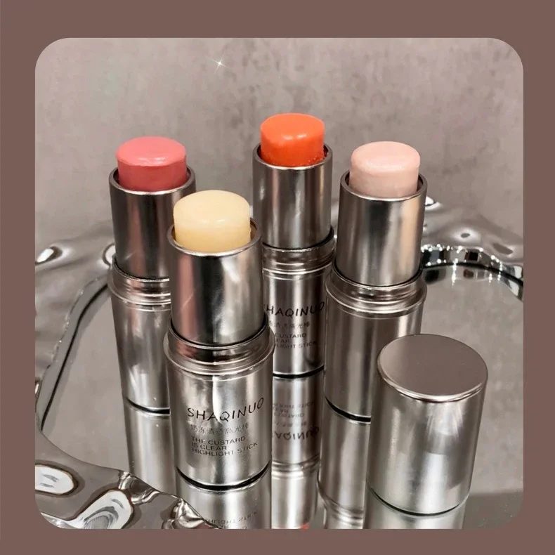 Description Picture 4 of itemFace Makeup Highlighter Stick Shimmer Contour Highlight Cream Clear Natural Brighten Cheek Color Water Gloss Gel Highlight Blush