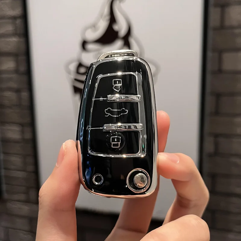 キーシェルホルダー TPU 車折りたたみキーケースカバーホルダーシェル