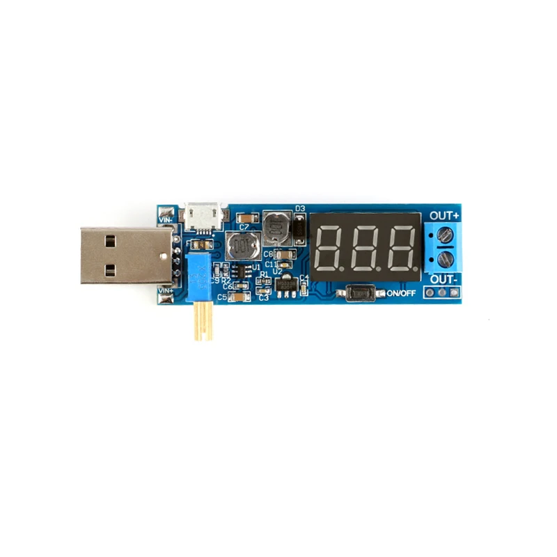 Stlxy DC-DC USB 스텝 업 다운 전원 공급 장치 모듈, 조정 가능한 부스트 벅 컨버터, 출력 DC 1.2V-24V, 5V 3.5V, 12V