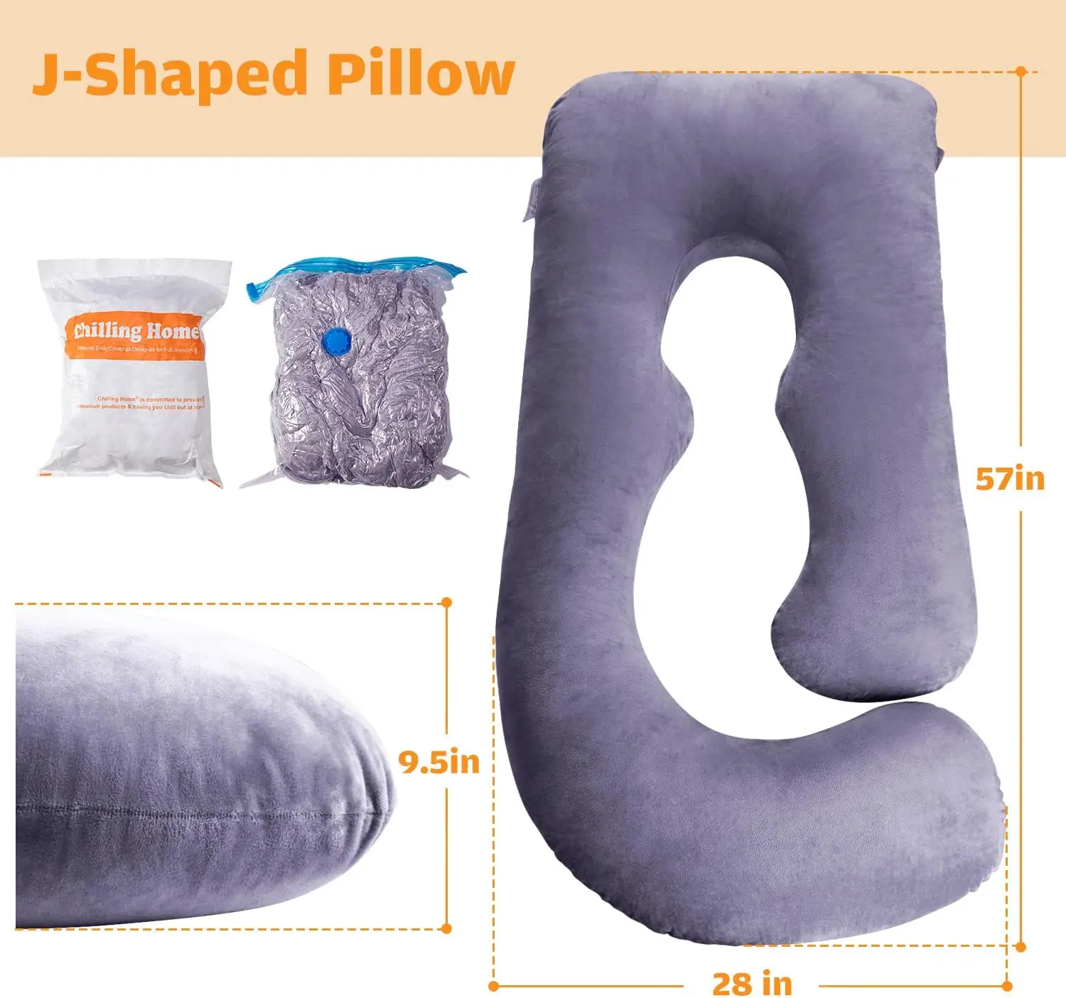 Pregnancy Pillow, U Shaped Full Body Maternity Pillow 58 inch, Pregnant Women Must Haves Pregnancy Pillows for Sleeping