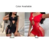 Sexy Women Bodycon Mini Dress Fishnet See Through  Nightwear Clubwear 5