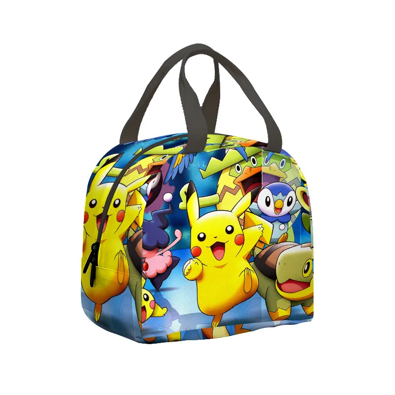

New Collection of Pokemon Cartoon, Anime, Insulated Lunch Box, Student Handbag, Makeup Storage Bag, Cute Birthday Gift