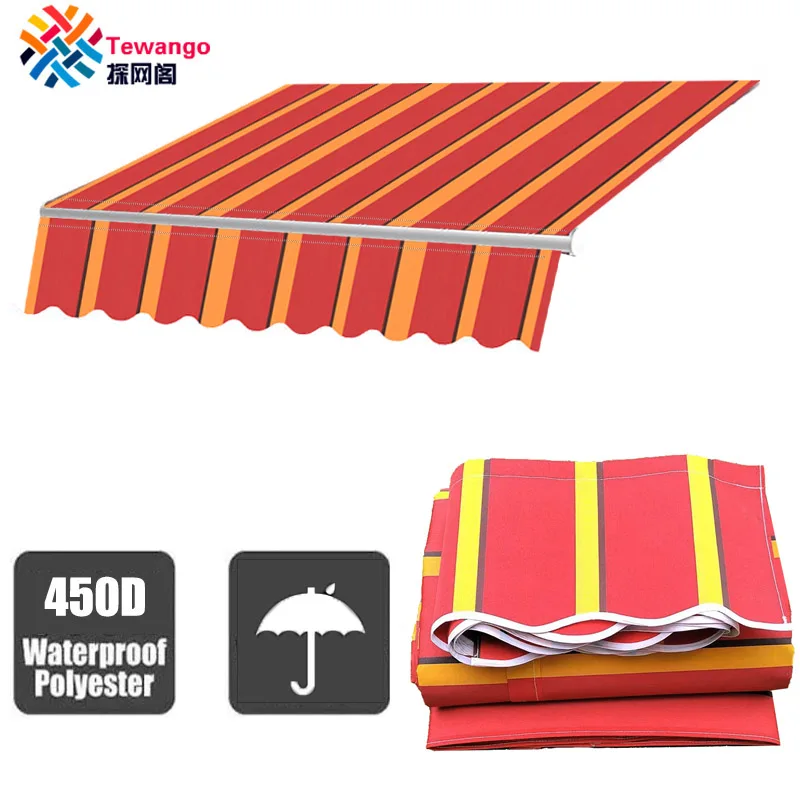 Retractable Patio Awning Replacement Fabric Cloth Exterior Sunshade Canopy Cloth RV Blind 10