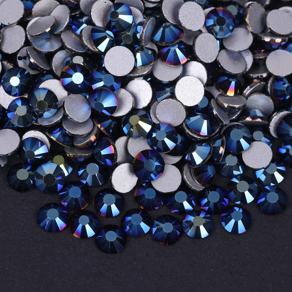 VC-beschichtete farbige Kristall-Strass-Steine, nicht heißfixierbare Glas-Strass-Steine für Nagelkunst-Dekorationen – Detail 5