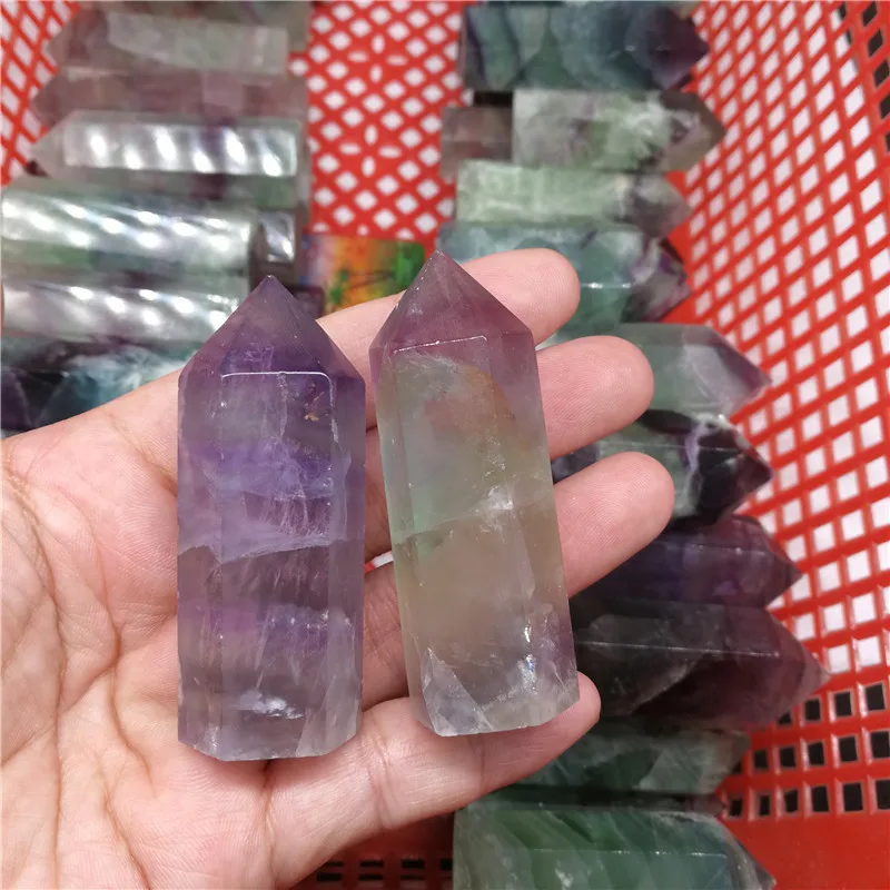 

Оптовая продажа, натуральные высококачественные точки флюорита, кварцевые кристаллы для украшения