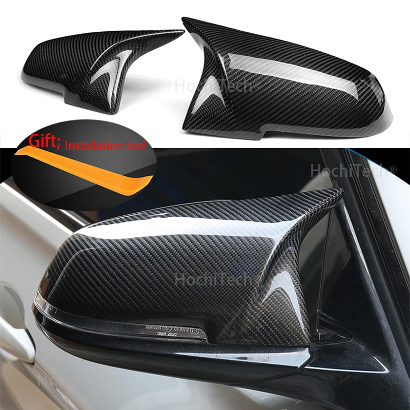 Боковое зеркало заднего вида, с узором из углеродного волокна, для BMW 2 серии F22 F23 218i 220i 228i, купе и кабриолет, 2014 г.