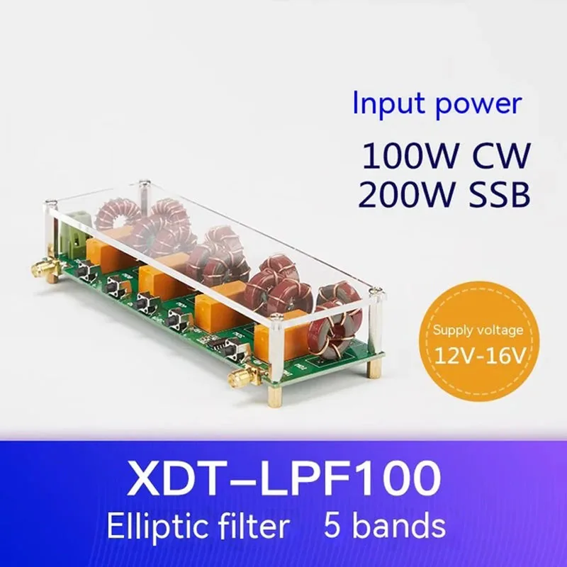 

LUSYA LPF-100 Short-wave Low-pass Filter 1.8-30MHZ Short Wave Power Amplifier Radio