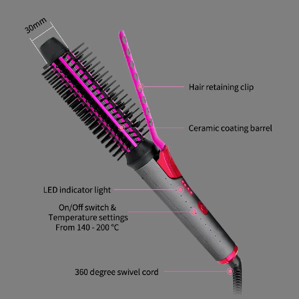 Air Styler Escova Secador De Cabelo 5 Em 1 Secador Elétrico Pente Cabelo  Curling Varinha Kit Escova Destacável Varinha Curling Ferramenta Salon  Ferramenta Alisadora De Íons Negativos Modelador De Cabelo - Hot-air