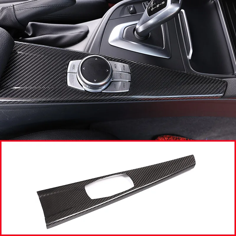 

1 Pcs 100% Carbon fiber for BMW 3 4 Series 3 Series GT 320li 318i 2013-2019 Multimedia Panel Cover LHD Car Interior Accessories