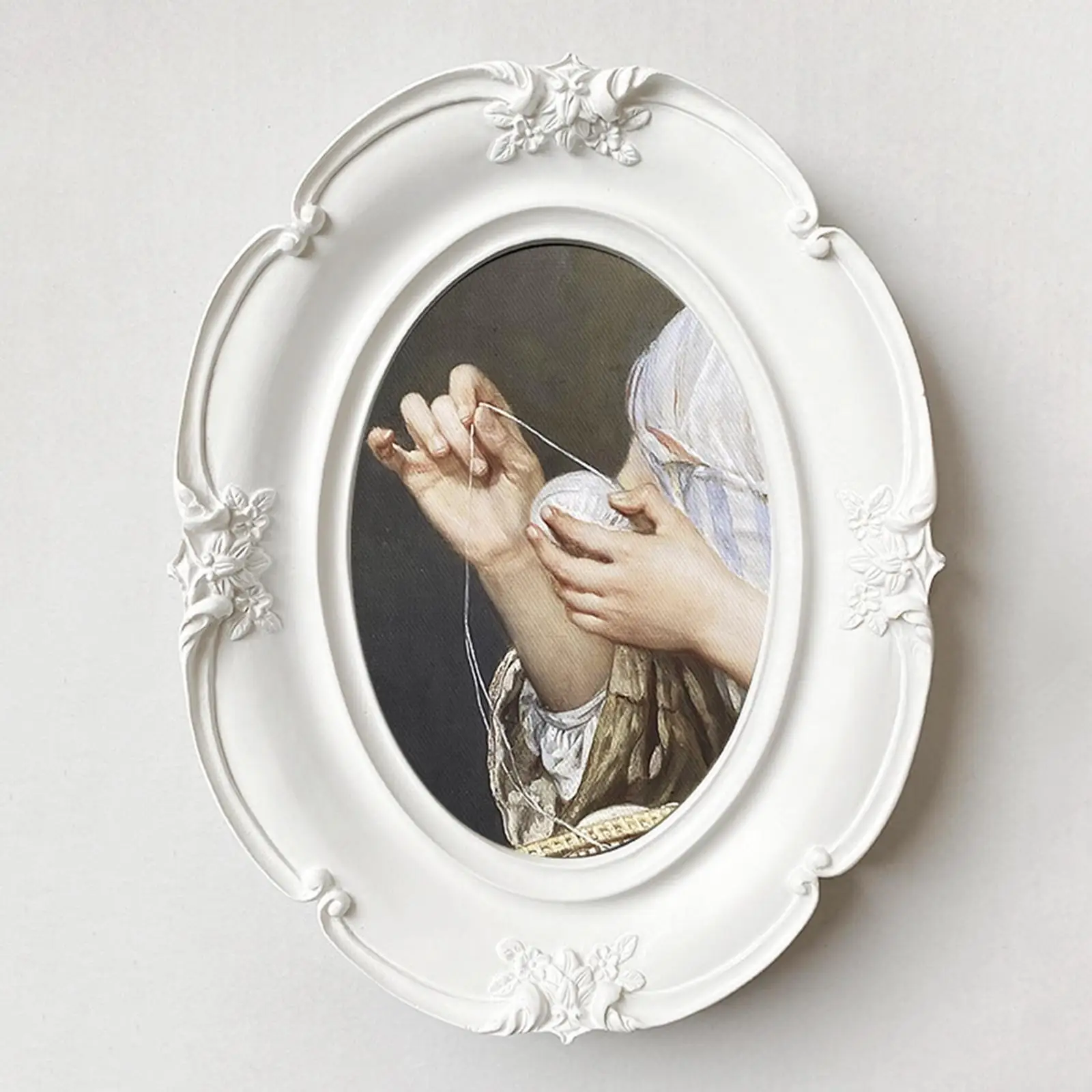 Luxury Antique Photo Frames Deluxe Floral design Arts Picture Holder Picture Frames for Desktop Office Home