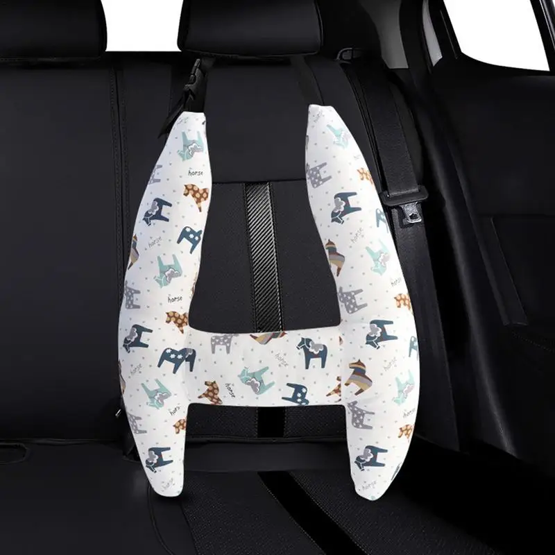 HSWT Car Headrest Pillow, Car Neck Pillow Head Pillow, Car Sleeping Travel  Pillow, Car Neck Head Shoulder Sleep Cushion Car Side Pillow for Kids