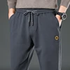 Men's Casual Pants Winter Fall Men's Warm Thick Imitation Cotton Pants Elastic Pocket Work Plus size pant suit  M-6XL  LY6067 5