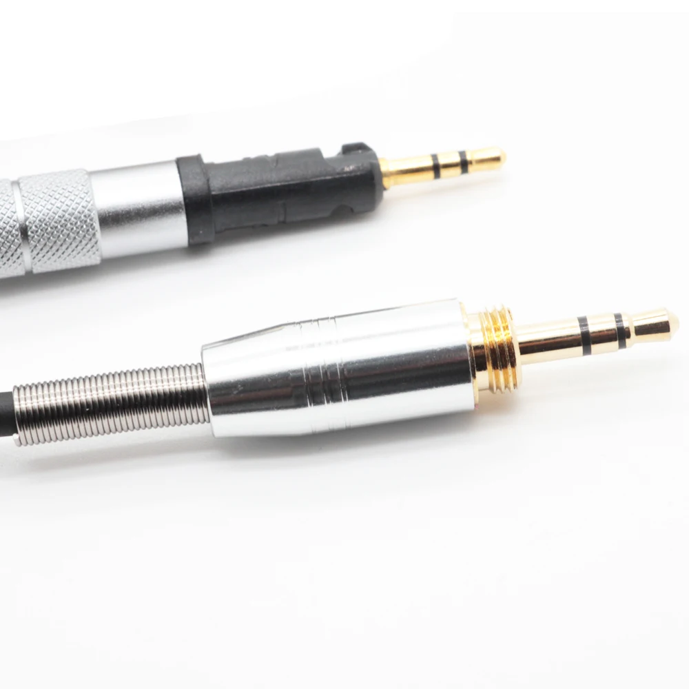 Spring Relief Coiled Cable for KRK KNS 6400 6402 8400 8402 KNS6400 KNS8400 KNS8402 KNS6402 Headphones Cables Cords Wire