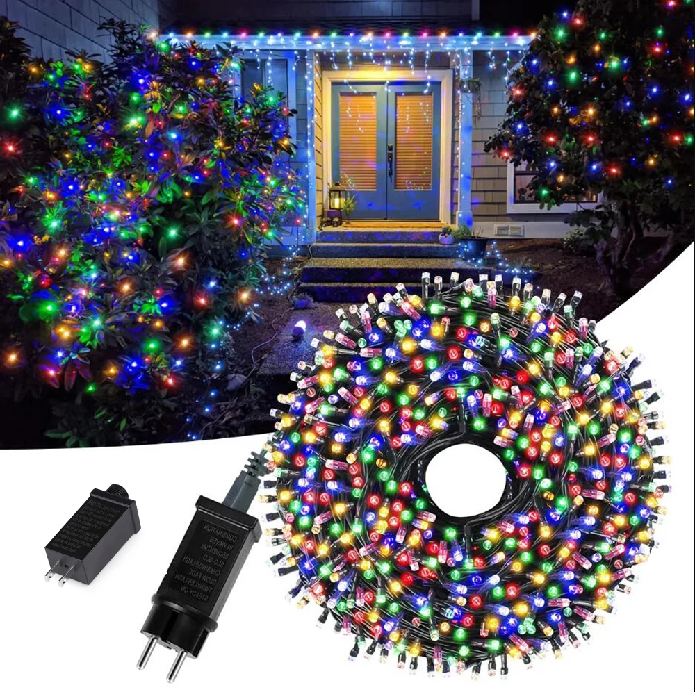 Waterproof LED String Lights with Power Adapter